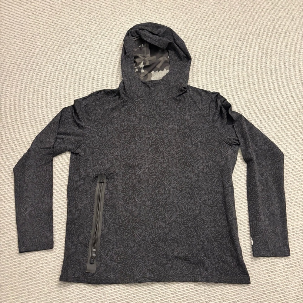 Greyson Signature Patterned Hooded Sweatshirt